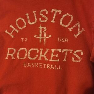 47 Brand Red Houston Rockets Basketball Shirt Men Or Unisex Size Small NWOT